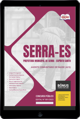 Apostila Prefeitura de Serra - ES em PDF - Agente Comunitário de Saúde (ACS)