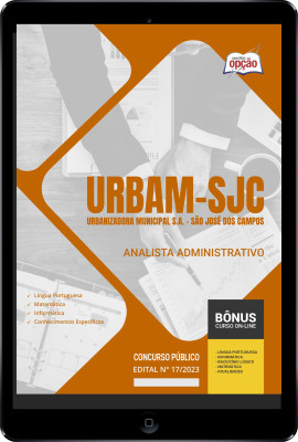 Apostila URBAM-SJC em PDF - Analista Administrativo