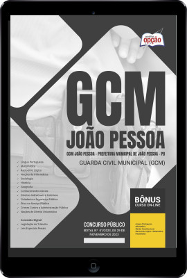Apostila Prefeitura de João Pessoa - PB (GCM João Pessoa) em PDF - Guarda Civil Municipal