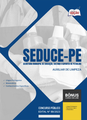 Apostila SEDUCE-PE - Auxiliar de Limpeza