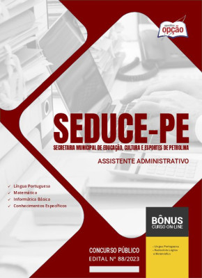 Apostila SEDUCE-PE - Assistente Administrativo