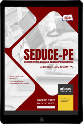 Apostila SEDUCE-PE  em PDF - Assistente Administrativo 