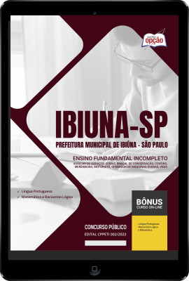 Apostila Prefeitura de Ibiúna - SP em PDF - Ensino Fundamental Incompleto