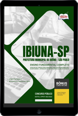 Apostila Prefeitura de Ibiúna - SP em PDF - Ensino Fundamental Completo