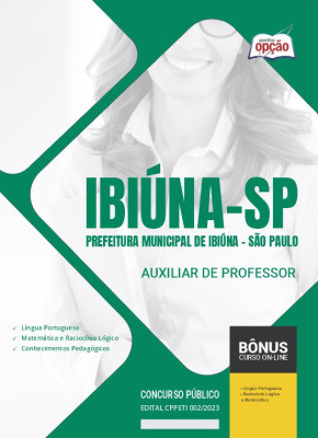 Apostila Prefeitura de Ibiúna - SP - Auxiliar de Professor