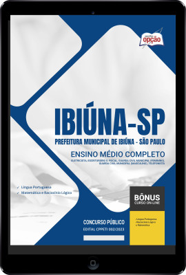 Apostila Prefeitura de Ibiúna - SP em PDF - Ensino Médio Completo