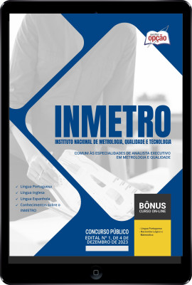 Apostila INMETRO em PDF - Comum às especialidades de Analista Executivo em Metrologia e Qualidade