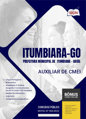 Apostila Prefeitura de Itumbiara - GO - Auxiliar de CMEI