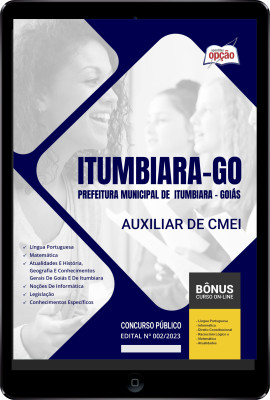 Apostila Prefeitura de Itumbiara - GO em PDF - Auxiliar de CMEI