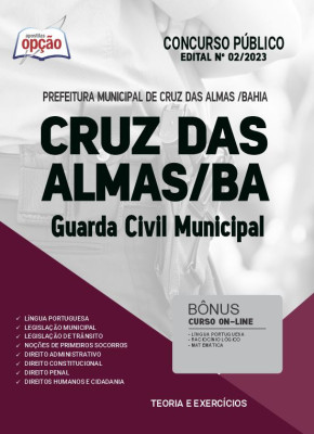 Apostila Prefeitura de Cruz das Almas - BA - Guarda Civil Municipal