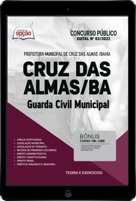 Apostila Prefeitura de Cruz das Almas - BA em PDF Guarda Civil Municipal