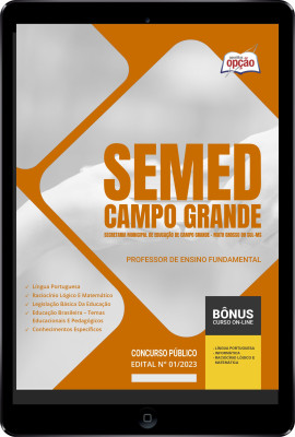Apostila SEMED Campo Grande - MS em PDF - Professor de Ensino Fundamental