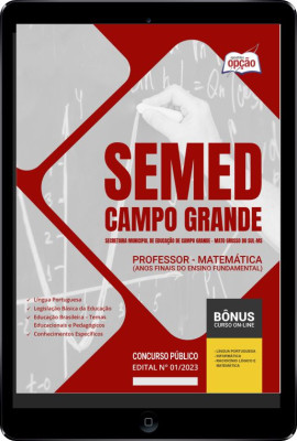 Apostila SEMED Campo Grande - MS em PDF Professor - Matemática (Anos Finais do Ensino Fundamental)