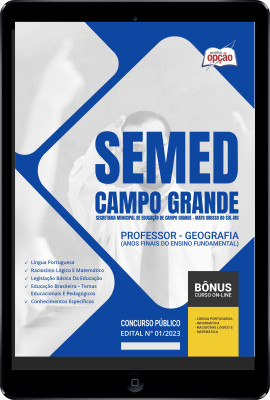 Apostila SEMED Campo Grande - MS em PDF Professor - Geografia (Anos Finais do Ensino Fundamental)