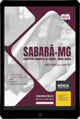 Apostila Prefeitura de Sabará - MG em PDF - Motorista CNH B