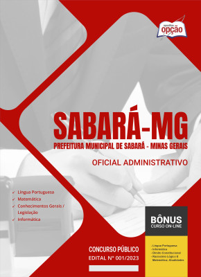 Apostila Prefeitura de Sabará - MG - Oficial Administrativo