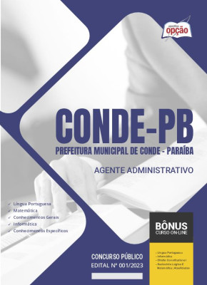 Apostila Prefeitura de Conde - PB - Agente Administrativo