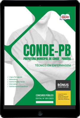 Apostila Prefeitura de Conde - PB em PDF - Técnico em Enfermagem