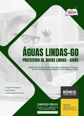 Apostila Prefeitura de Águas Lindas - GO - Ensino Fundamental Incompleto (5º Ano/Antiga 4ª Série)