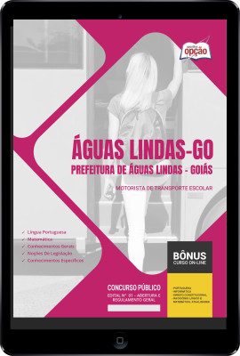 Apostila Prefeitura de Águas Lindas - GO em PDF - Motorista De Transporte Escolar