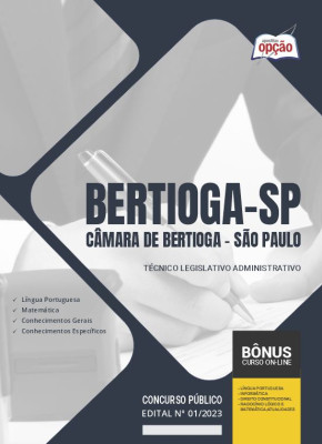 Apostila Câmara de Bertioga - SP - Técnico Legislativo Administrativo