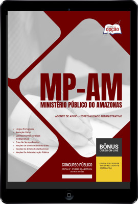 Apostila MP-AM em PDF - Agente de Apoio - Especialidade Administrativo