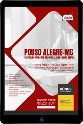 Apostila Prefeitura de Pouso Alegre - MG em PDF - Nível Médio/Técnico Completo