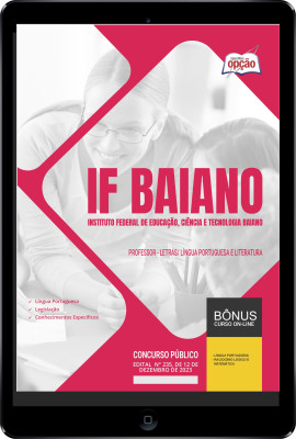 Apostila IF Baiano em PDF - Professor - Letras/ Língua Portuguesa e Literatura