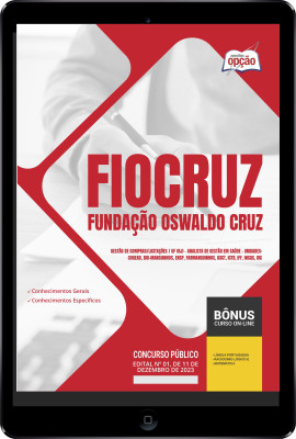 Apostila Fiocruz em PDF - Gestão de Compras/Licitações/UF (RJ) - Analista de Gestão em Saúde 2024