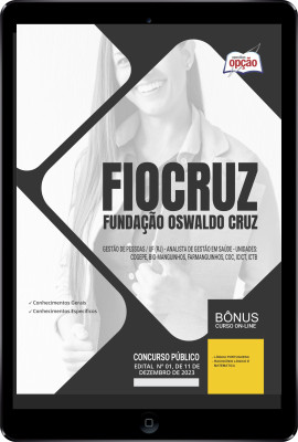 Apostila Fiocruz em PDF - Gestão de Pessoas/UF (RJ) - Analista de Gestão em Saúde 2024
