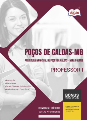 Apostila Prefeitura de Poços de Caldas - MG 2024 Professor I