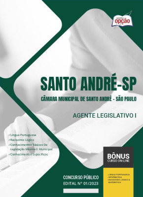 Apostila Câmara de Santo André - SP 2024 Agente Legislativo I