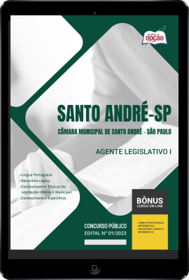 Apostila Câmara de Santo André - SP em PDF Agente Legislativo I 2024 