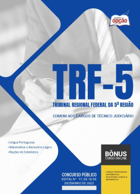 Apostila TRF 5 2024 - Comum aos cargos de Técnico Judiciário