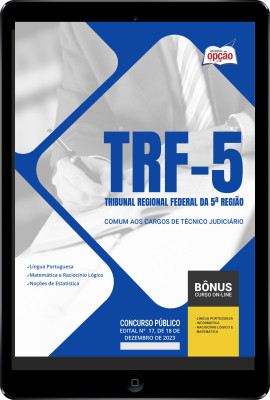 Apostila TRF 5 em PDF - Comum aos cargos de Técnico Judiciário 2024 