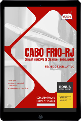 Apostila Câmara de Cabo Frio - RJ em PDF Técnico Legislativo 2024