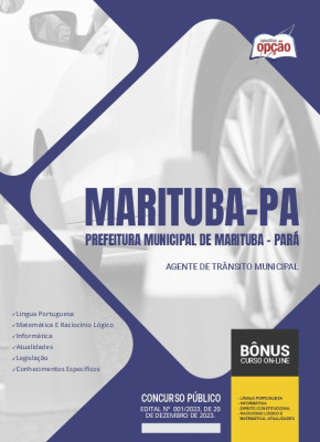 Apostila Prefeitura de Marituba - PA 2024  Agente de Trânsito Municipal