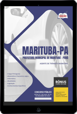 Apostila Prefeitura de Marituba - PA em PDF Agente de Trânsito Municipal 2024