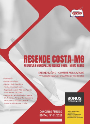 Apostila Prefeitura de Resende Costa - MG 2024 Ensino Médio