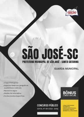 Apostila Prefeitura de São José - SC 2024 Guarda Municipal