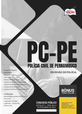 Apostila PC-PE 2024 - Escrivão de Polícia