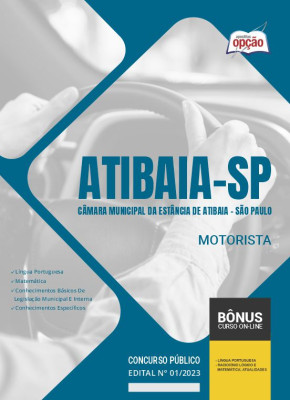 Apostila Câmara da Estância de Atibaia - SP 2024 Motorista