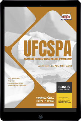 Apostila UFCSPA em PDF - Assistente em Administração 2024