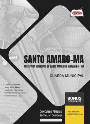 Apostila Prefeitura de Santo Amaro - MA 2024 - Guarda Municipal