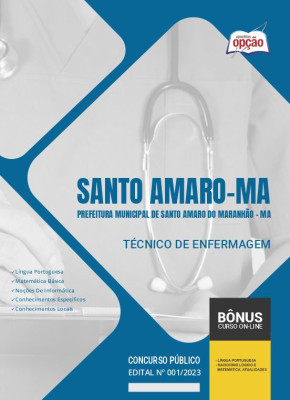 Apostila Prefeitura de Santo Amaro - MA 2024 - Técnico de enfermagem