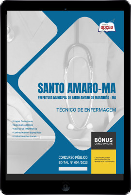 Apostila Prefeitura de Santo Amaro - MA em PDF - Técnico de enfermagem 2024