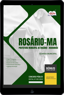 Apostila Prefeitura de Rosário - MA em PDF - Guarda Municipal 2024
