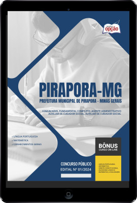 Apostila Prefeitura de Pirapora - MG em PDF Comum Nível Fundamental Completo 2024
