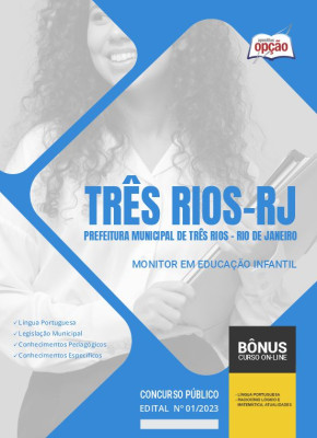 Apostila Prefeitura de Três Rios - RJ 2024 Monitor em Educação Infantil