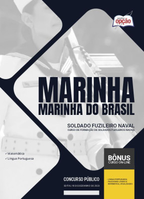 Apostila Marinha do Brasil 2024 - Soldado Fuzileiro Naval - Curso de Formação de Soldados Fuzileiros Navais